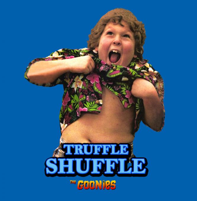 Camiseta chica Los Goonies. Chunk, Truffle Shuffle por 19,36€ - Qué Friki