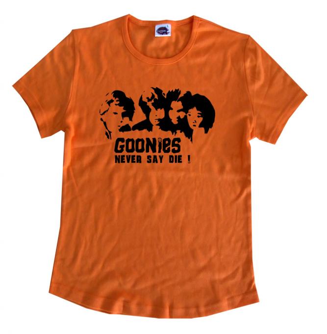 Camiseta chica Los Goonies. Never Say Die