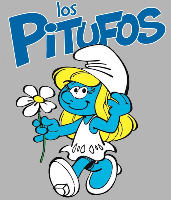 Camiseta chica Los Pitufos. Pitufina