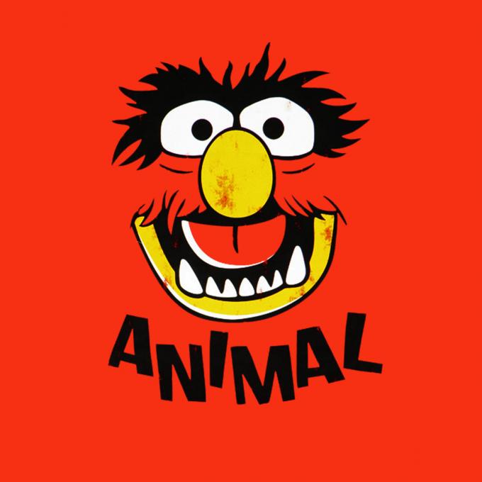 Camiseta chica Los Teleñecos (The Muppets). Animal