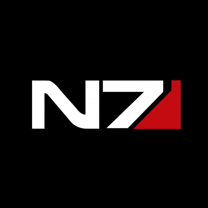 Camiseta chica Mass Effect. Logo N7