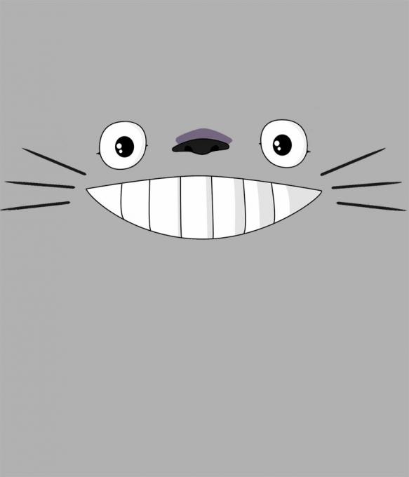 Camiseta chica Mi vecino Totoro. Sonrisa