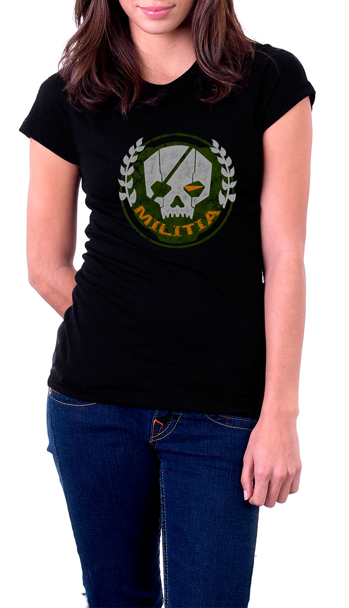 Camiseta chica Militia logo. Titanfall