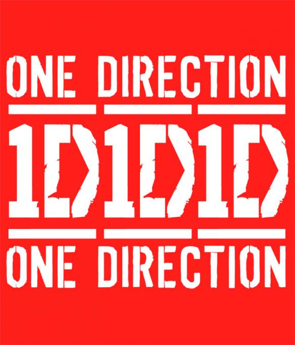 Camiseta chica One Direction. Logo