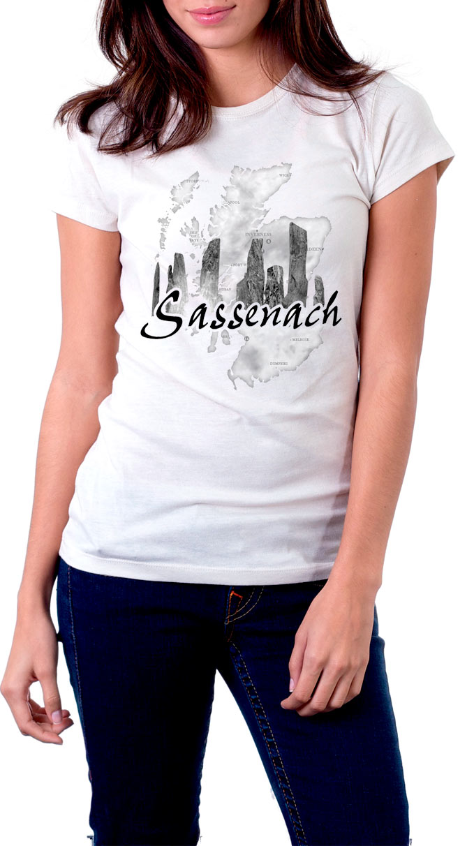 Camiseta chica Outlander Sassenach. Modelo 2