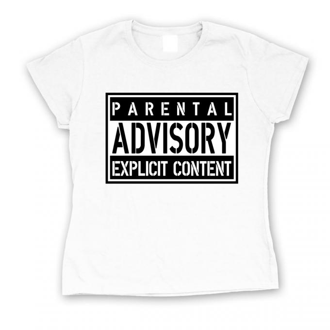 Camiseta chica Parental Advisory