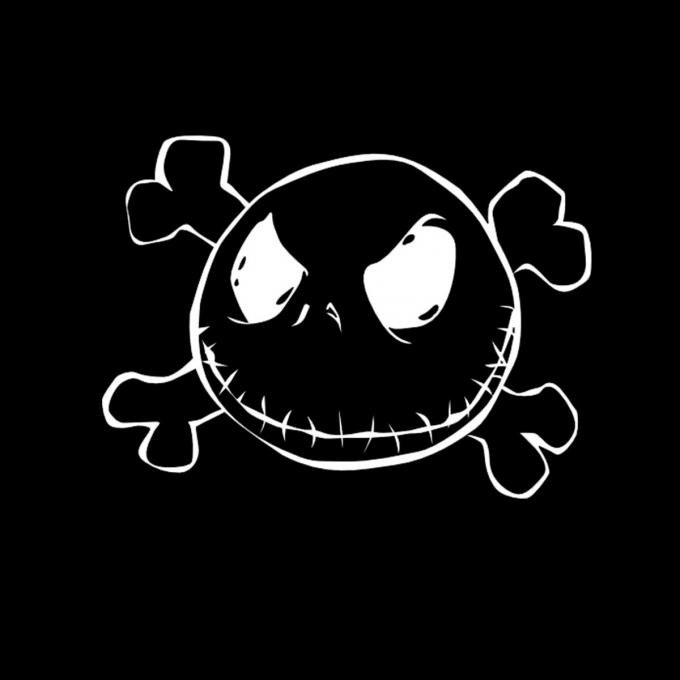 Camiseta chica Pesadilla antes de Navidad. Jack Pirata