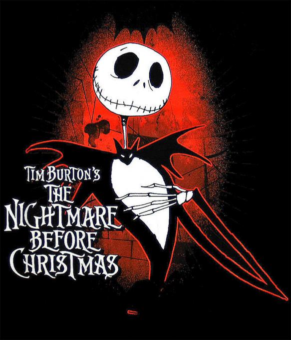Camiseta chica Pesadilla antes de navidad. Jack Skellington