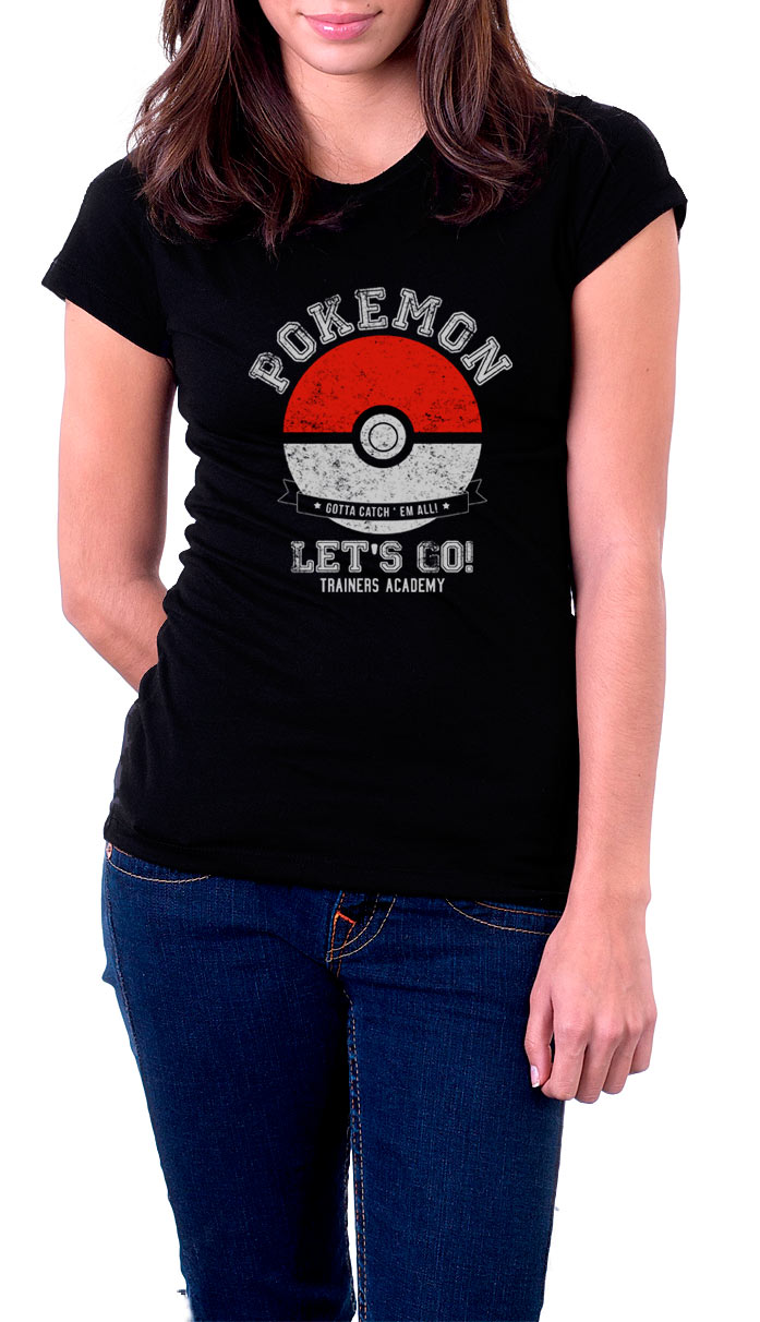 Camiseta chica Pokémon Go Poké Ball Let's Go!