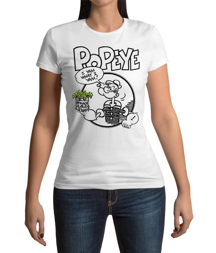 Camiseta chica Popeye espinacas