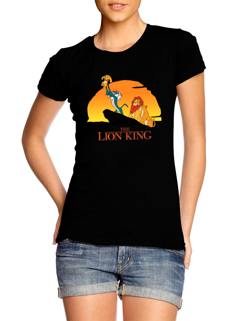 Camiseta chica Rafiki & Simba. El Rey León