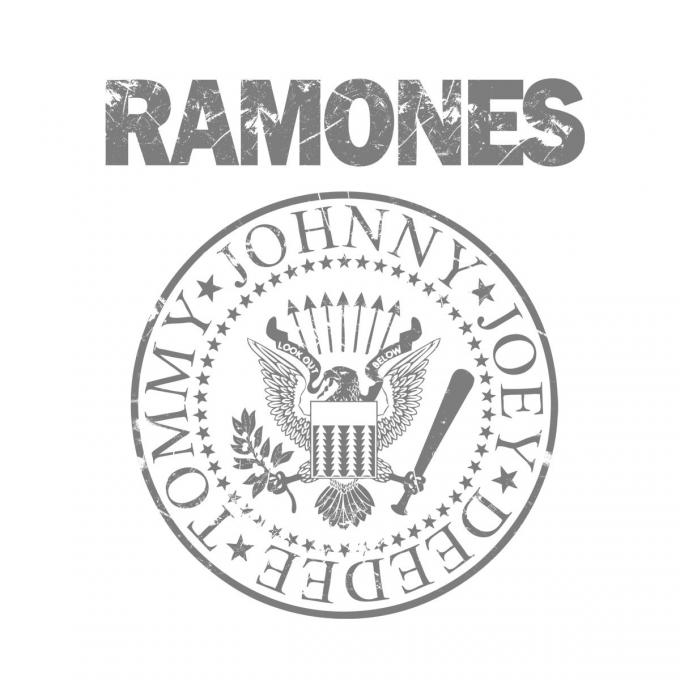 Camiseta chica Ramones. Logo