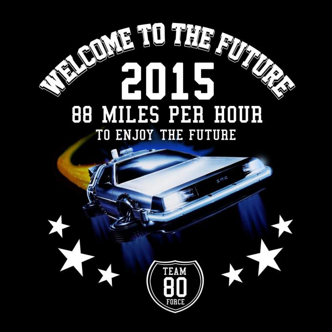 Camiseta chica Regreso al Futuro. Welcome 2015