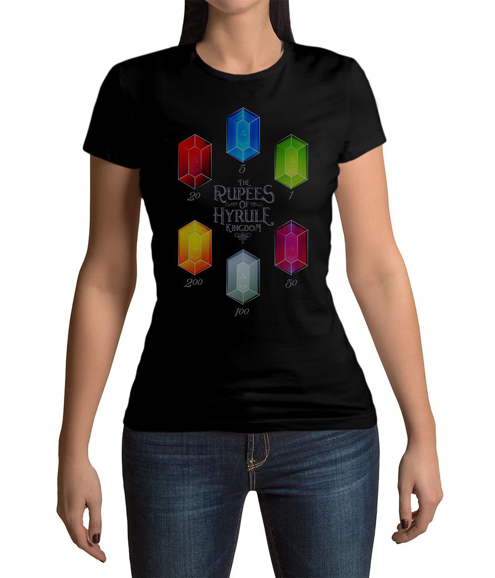 Camiseta chica Rupees of Hyrule. The Legend of Zelda