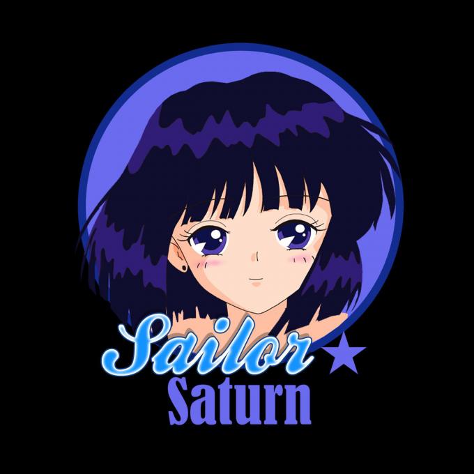 Camiseta chica Sailor Moon. Sailor Saturn