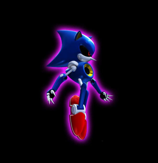 Camiseta chica Sonic The Hedgehog. Metal Sonic