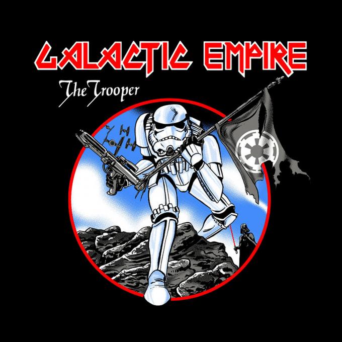 Camiseta chica Star Wars. Iron Maiden