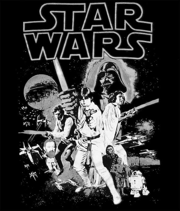 Camiseta chica Star Wars. La Guerra de las Galaxias