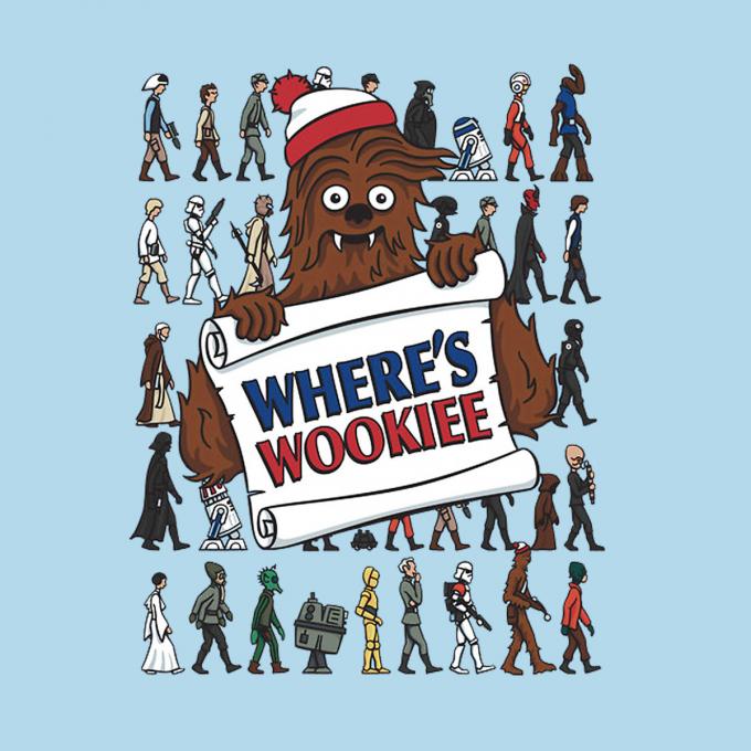Camiseta chica Star Wars. ¿Dónde está Wookiee?