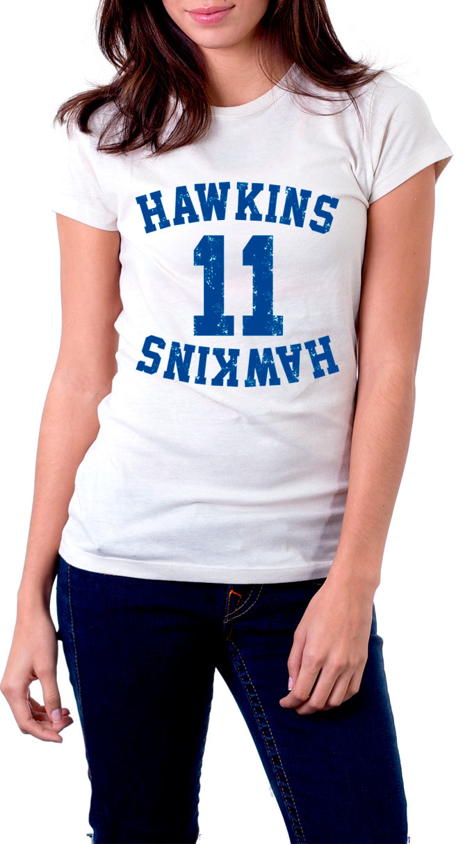 Camiseta chica Stranger Things Hawkins 11