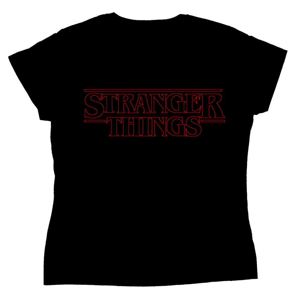 Camiseta chica Stranger Things logo