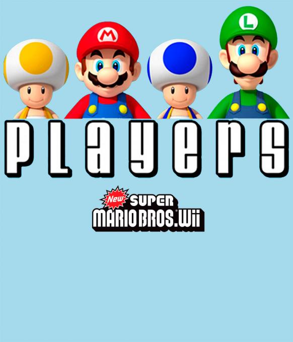 Camiseta chica Super Mario Bros. Players