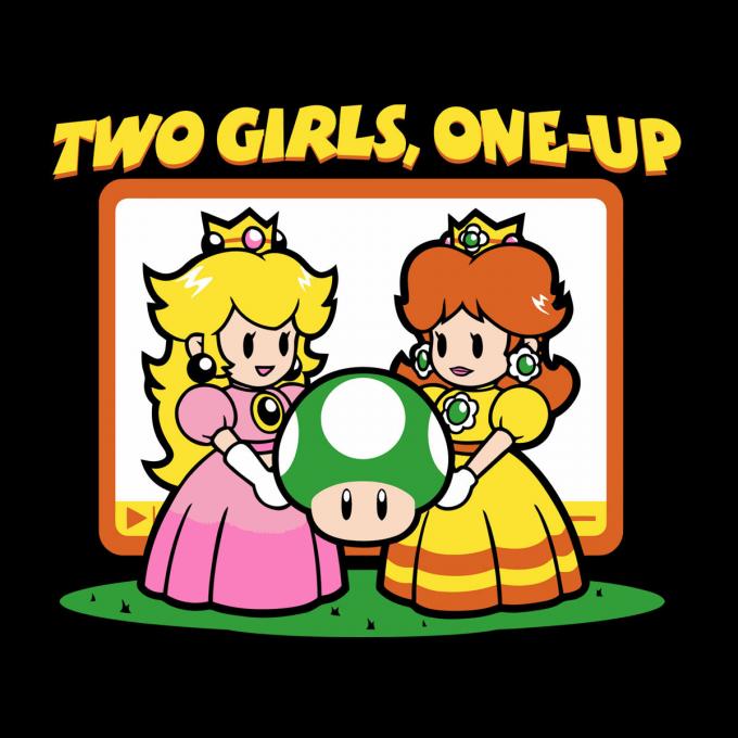 Camiseta chica Super Mario Bros. Princesas