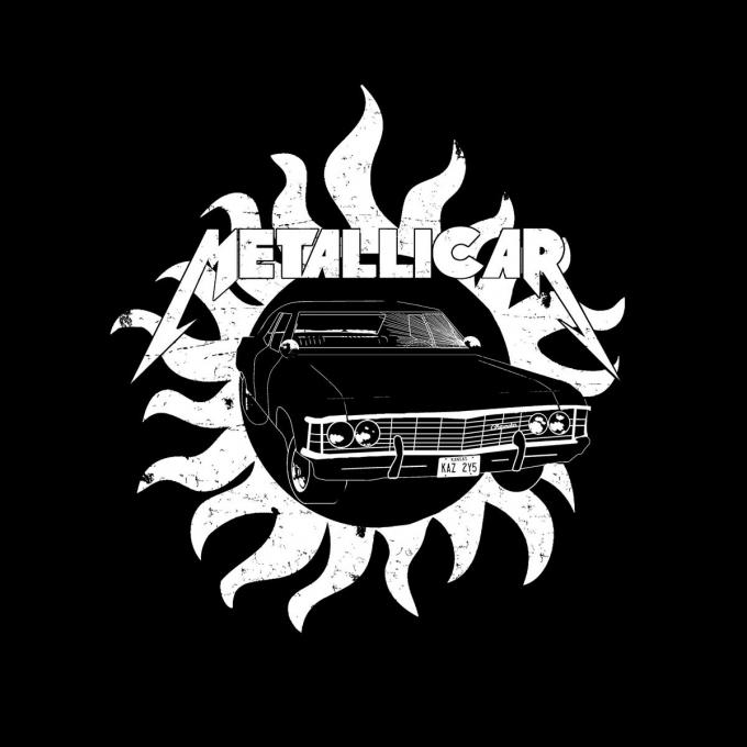 Camiseta chica Supernatural. “Metallicar”