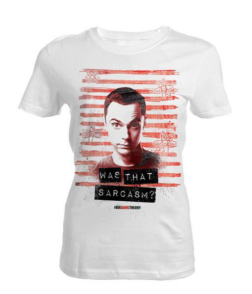 Camiseta chica The Big Bang Theory. Sheldon Sarcasm