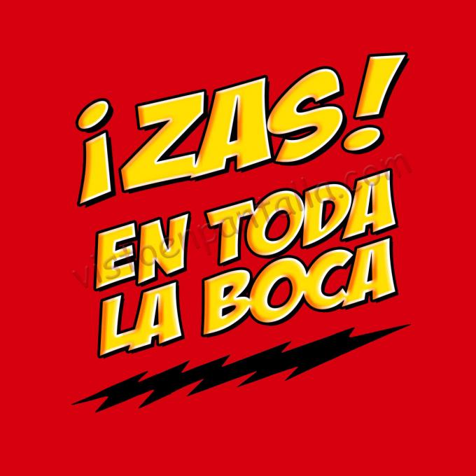 Camiseta chica The Big Bang Theory. ¡Zas! en toda la boca