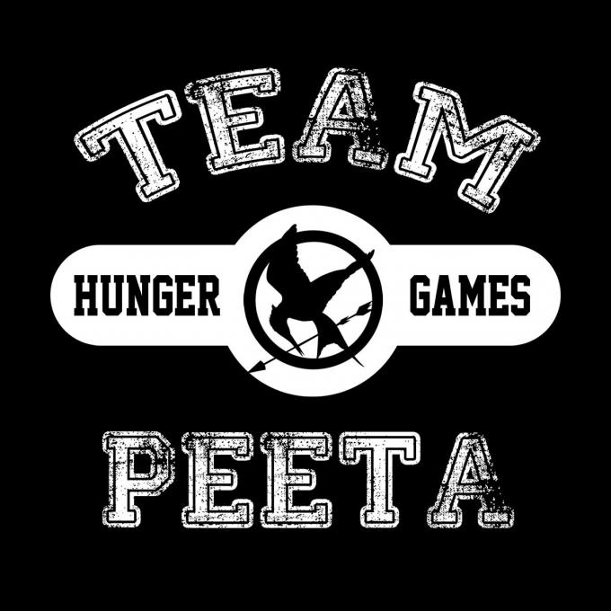 Camiseta chica The Hunger Games (Los juegos del hambre). Team Peeta