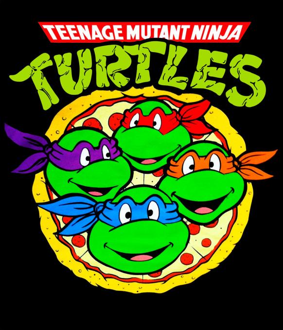 Camiseta chica Tortugas Ninja. Turtle pizza