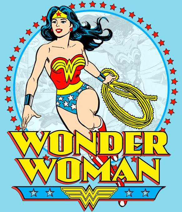 Camiseta chica Wonder Woman comic