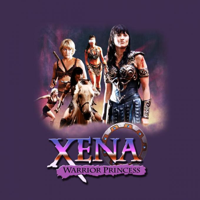 Camiseta chica Xena: la Princesa Guerrera. Collage
