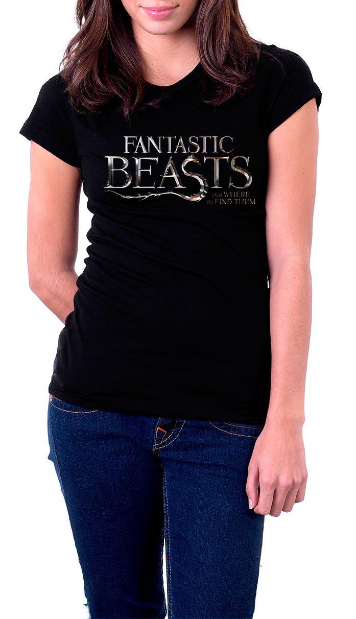 Camiseta chica logo Animales fantásticos y dónde encontrarlos