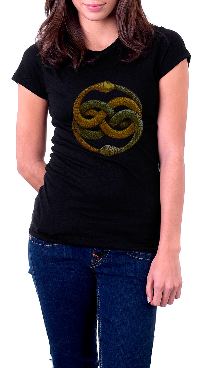 Camiseta chica logo Auryn. Modelo color. La historia interminable
