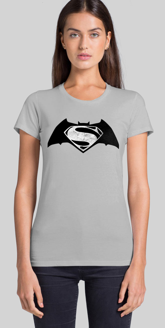 Camiseta chica logo Batman v Superman: el Amanecer de la Justicia