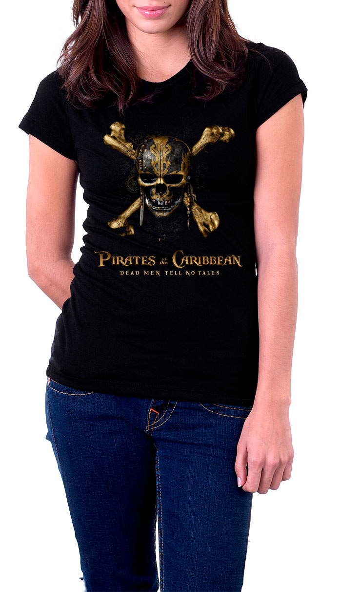 Camiseta chica logo Piratas del Caribe: La Venganza de Salazar