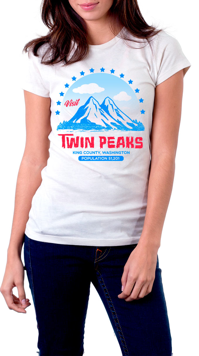 Camiseta chica logo Twin Peaks