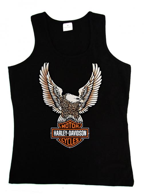 Camiseta chica tirantes Harley Davidson. Aguila