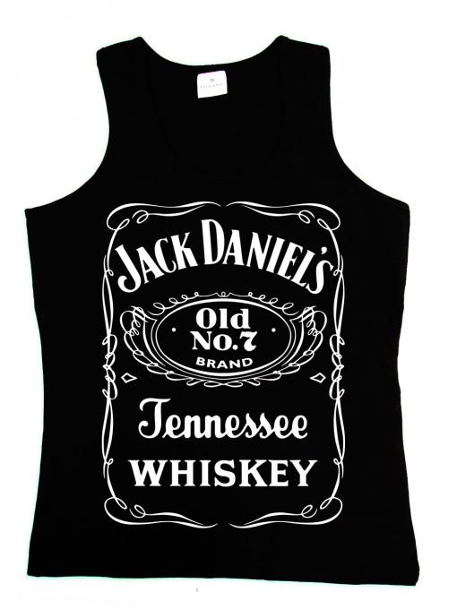Camiseta chica tirantes Jack Daniels. Logo modelo 2