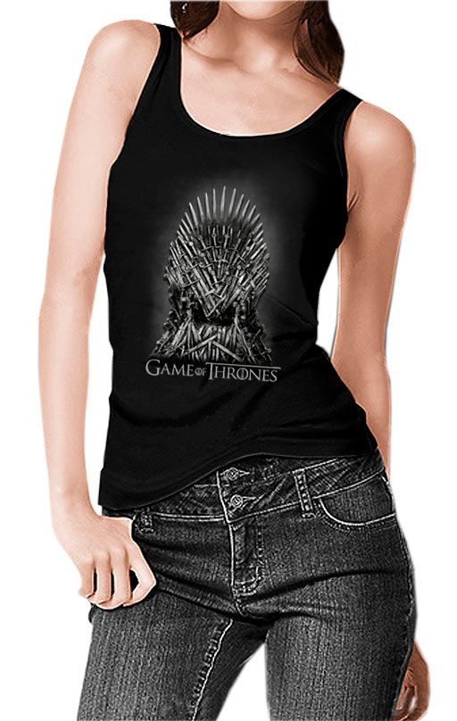 Camiseta chica tirantes Juego de Tronos. Trono de hierro