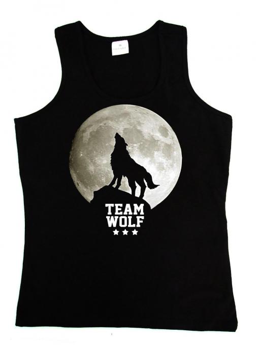 Camiseta chica tirantes Luna Nueva. Team Wolf