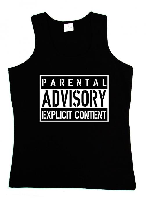 Camiseta chica tirantes Parental Advisory