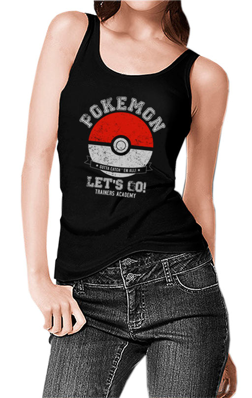 Camiseta chica tirantes Pokémon Go Poké Ball Let's Go!