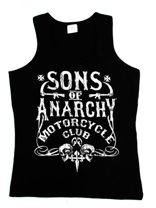 Camiseta chica tirantes Sons of Anarchy. Motorcycle club logo