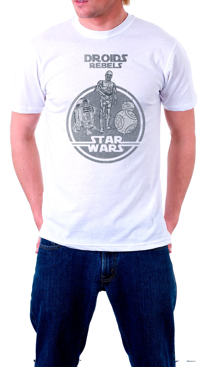 Camiseta droides Star Wars