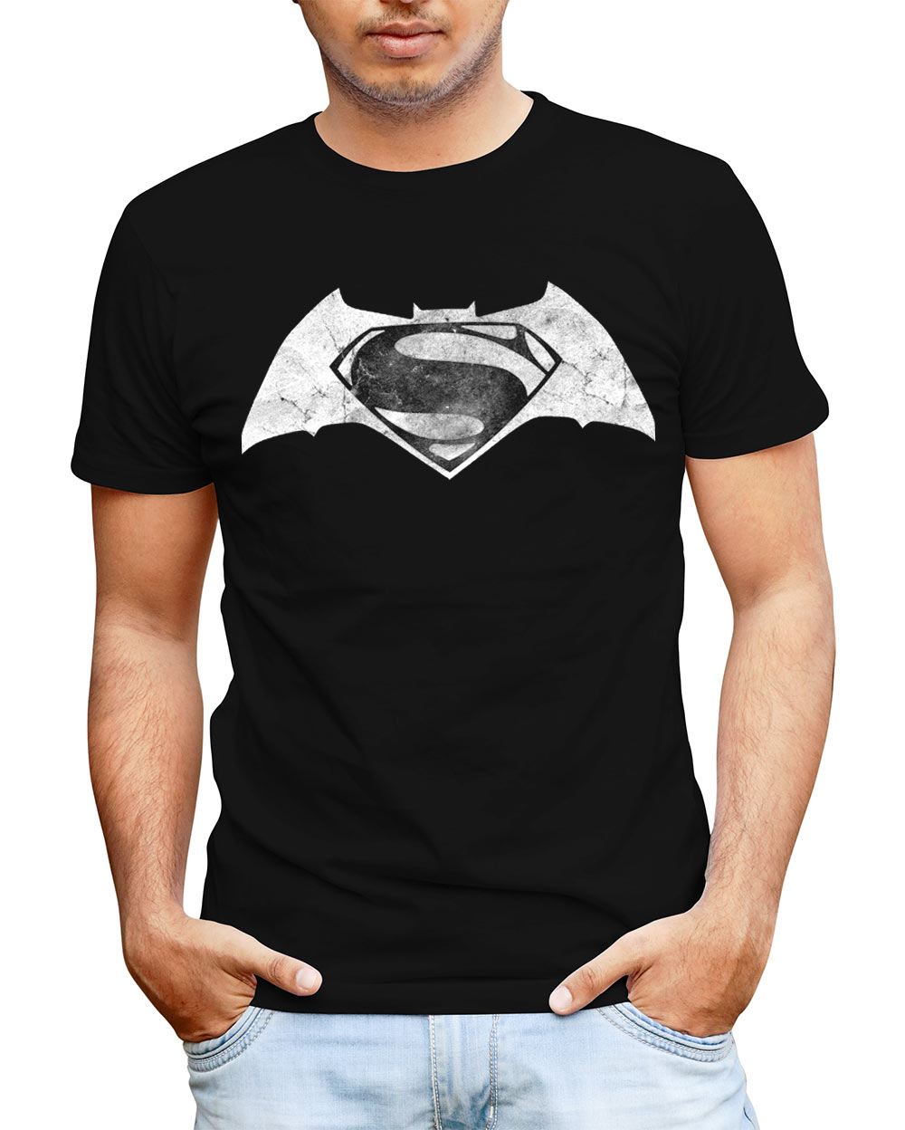 Camiseta logo Batman v Superman: el Amanecer de la Justicia. Modelo 2