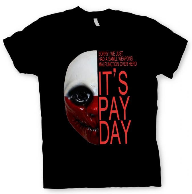 Camiseta máscara Wolf. Payday 2