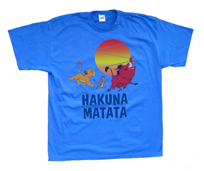 Camiseta niño Hakuna matata. El Rey León